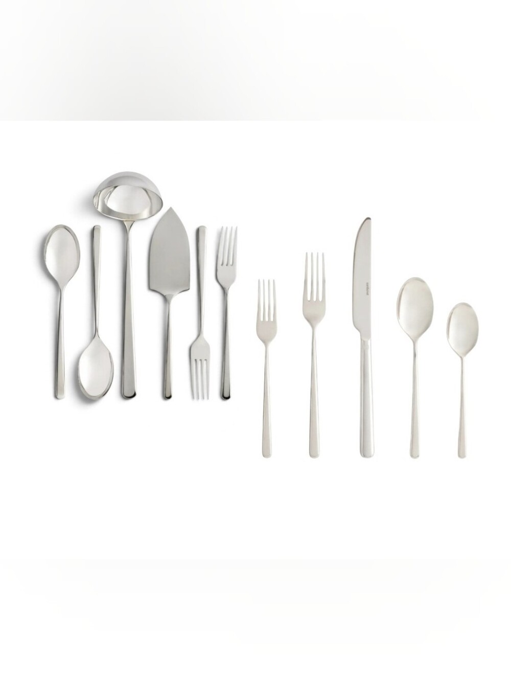 NEW! Quince- Sambonet Gia Minimalist Stainless Steel Flatware & Serving Set (P14